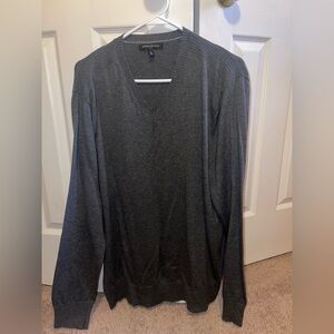 Banana Republic Charcoal V-Neck Sweater